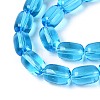 Transparent Glass Beads Strands GLAA-T028-14T-A02-3