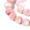 Anti-Tarnish Electroplate Glass Beads Strands EGLA-ZX010-8mm-04-5