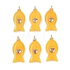 Dyed Natural White Jade Pendants G-Z134-06G-01-1