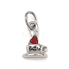 304 Stainless Steel Rhinestone Pendants STAS-I365-01P-02-1