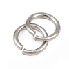 Tarnish Resistant 304 Stainless Steel Open Jump Rings STAS-N015-04-6x0.9mm-4
