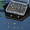 16Pcs Brass Stud Earring Findings KK-FS0001-57-7