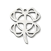 Hollow 201 Stainless Steel Pendants STAS-B136-13P-1