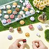 40Pcs 2 Styles Opaque Acrylic Beads MACR-CJ0002-49-4