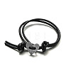 Heart Imitation Leather Cord Bracelets FS-WG388D3-02-3
