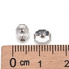 Anti-Tarnish Rhodium Plated Sterling Silver Ear Nuts X-STER-E041-11B-4