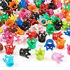 80Pcs Spray Painted Acrylic Beads OACR-TA0001-76-2