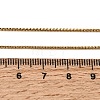 1.3MM Unisex 304 Stainless Steel Box Chain Necklaces NJEW-P356-08G-5