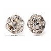 Brass Rhinestone Beads RB-H034-4-2