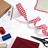Polyester Tartan Pattern Ribbon OCOR-WH0078-540B-4