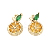 10Pcs Brass Micro Pave Cubic Zirconia Pendants KK-BBC0004-76-3
