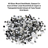 8 Style 6/0 Glass Round Seed Beads SEED-YW0001-38C-4