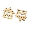 201 Stainless Steel Pendants STAS-F337-06G-2