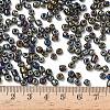 6/0 Electroplated Metallic Colours Round Glass Seed Beads X-SEED-A009-4mm-602-4