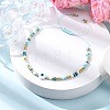 Handmade Evil Eye Lampwork & Glass Seed Beads Braided Bead Bracelets for Women BJEW-JB12363-1