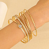 6Pcs Alloy Bangle Set for Women WG160B4-11-1