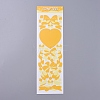 Bowknot & Heart Pattern Decorative Stickers Sheets DIY-L037-G07-1