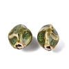 Vintage Handmade Porcelain Wrinkle Beads PORC-Q006-09E-2