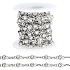 4 Yards Alloy Rhinestone Link Chains LCHA-PH0001-02P-1