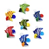 7Pcs 7 Colors Handmade Glass Pendants GLAA-CJ0002-99-1