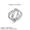 304 Stainless Steel Finger Rings WGFC103-01-2