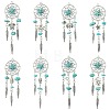 16Pcs 8 Styles Alloy & Synthetic Turquoise Pendants PALLOY-CJ00194-1