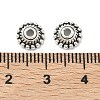 Tibetan Style Alloy Bead Caps X-LF1235Y-NF-4