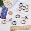 12Pcs 6 Colors 304 Stainless Steel Grooved Finger Ring Settings RJEW-SC0001-01C-3
