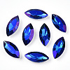 Pointed Back Glass Rhinestone Cabochons RGLA-T020-7x15mm-12-3