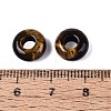 Natural Tiger Eye European Beads G-Q602-04K-3