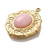 Natural Rose Quartz Pendants STAS-P371-008A-G-2