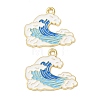 Ocean Alloy Enamel Pendants ENAM-B041-01S-1