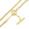 Brass Snake Chain Necklaces for Women NJEW-G084-01G-2