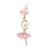 ABS Plastic Imitation Pearl & Alloy Big Pendants PALLOY-JF04992-3