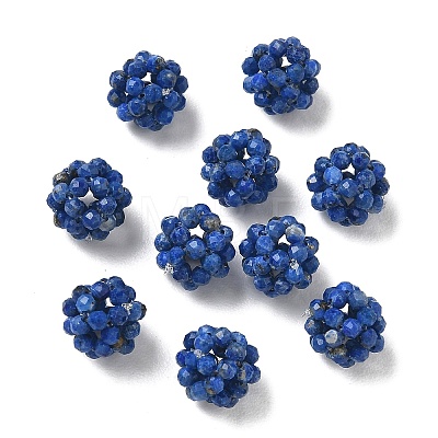 Natural Lapis Lazuli Woven Beads GG-CBA2E9C-F20-01-1