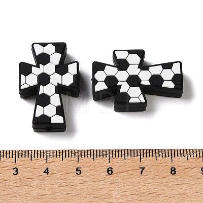 Sports Theme Silicone Beads SL-D001-02C-1