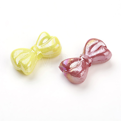 Mixed Opaque Acrylic Bowknot Beads X-SACR-R697-M53-1