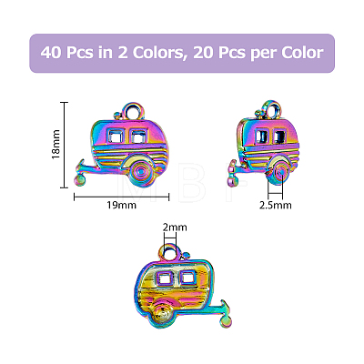 40Pcs 2 Colors Tibetan Style Zinc Alloy Pendants FIND-DC0003-03-1