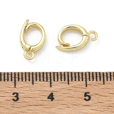 Brass Twister Clasps KK-D229-21G-1