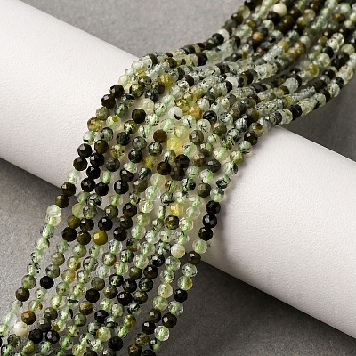 Natural Prehnite Beads Strands G-L629-B05-2mm-1