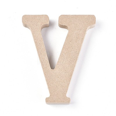 Letter Unfinished Wood Slices DIY-WH0162-62V-1