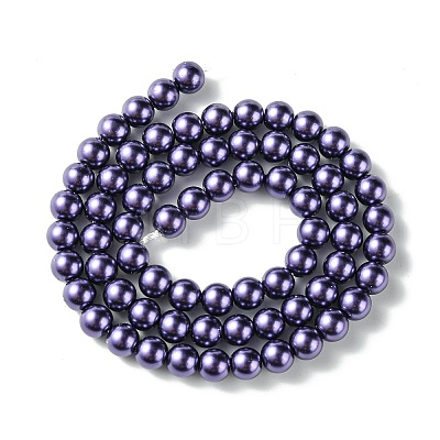 Eco-Friendly Grade A Glass Pearl Beads HY-J002-6mm-HX073-1