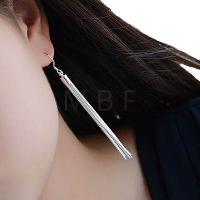 Brass Tassel Dangle Earrings FS-WG3DBF1-01-1