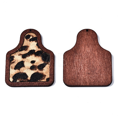 Eco-Friendly Cowhide Leather Big Pendants FIND-N049A-09A-01-1