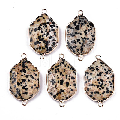 Natural Dalmatian Jasper Links Connectors G-T131-48G-04-1