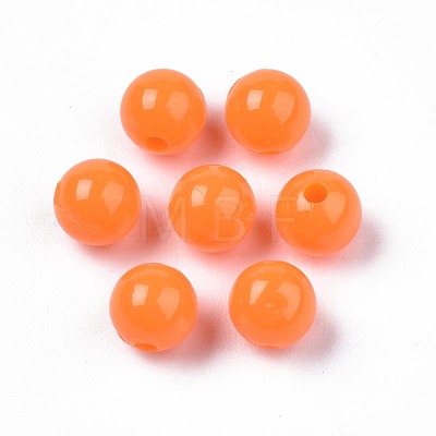 Opaque Plastic Beads KY-T005-6mm-606-1