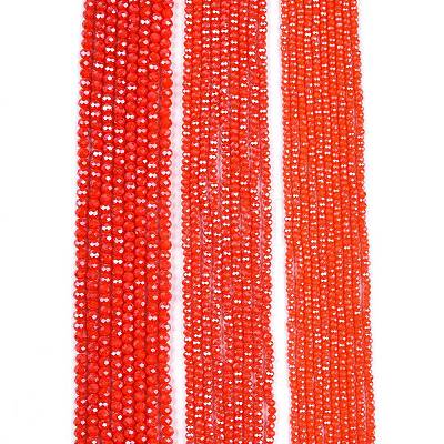 Electroplate Glass Beads Strands EGLA-A044-P4mm-A03-1