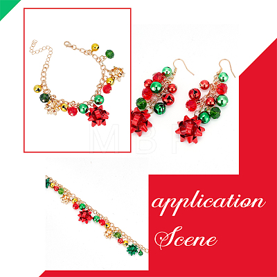 Christmas Star & Bell Alloy Pendant Necklaces & Charm Bracelets & Dangle Earrings SJEW-AN0001-15-1