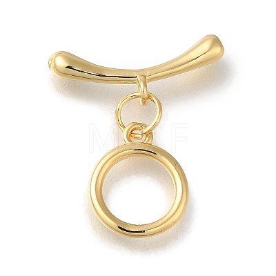 Brass Toggle Clasps KK-H480-02G-1