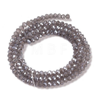 Baking Electroplate Glass Beads Strands DGLA-A039-J4mm-B06-1